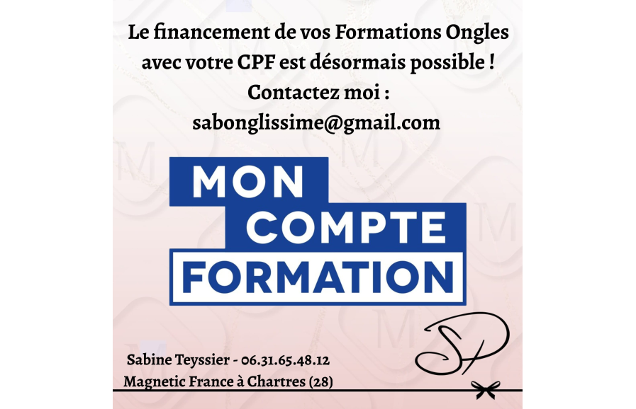 Vos formations Ongles prises en charge par le CPF!